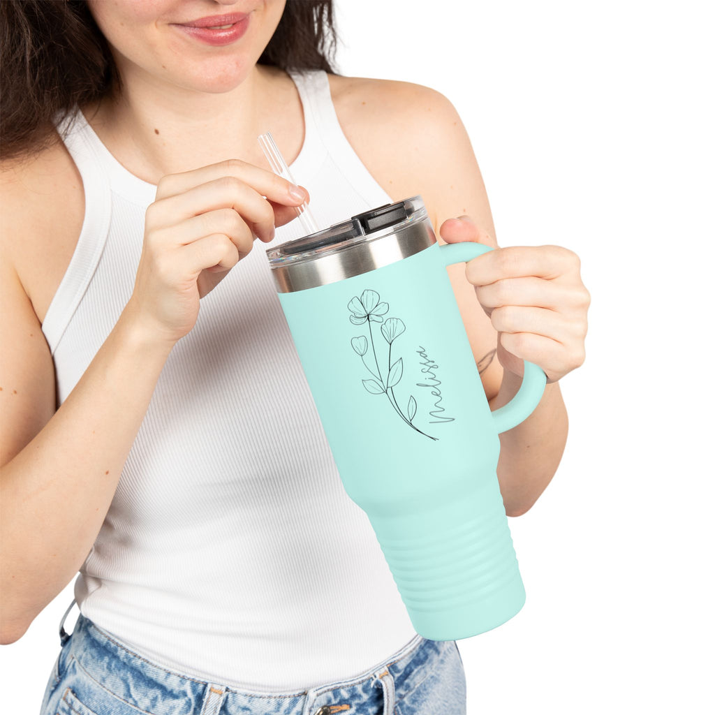 40oz Insulated Travel Tumbler | Personalized Stainless Steel Quencher