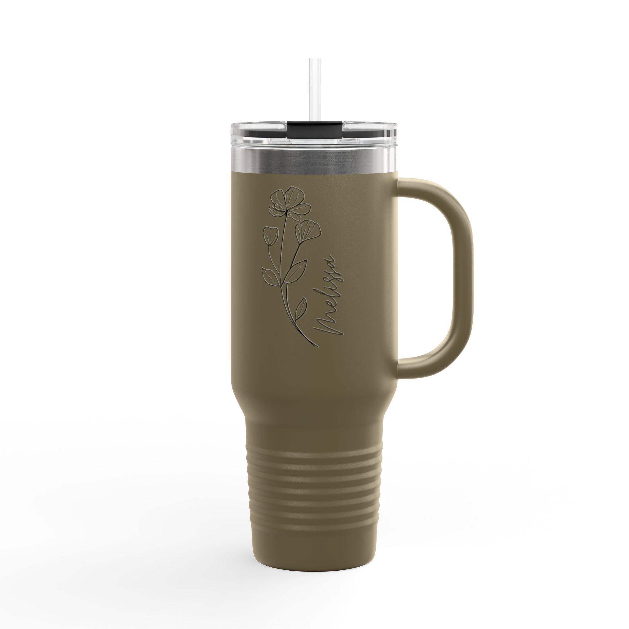 40oz Insulated Travel Tumbler | Personalized Stainless Steel Quencher